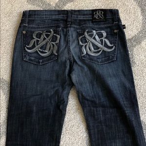 Rock and Republic logo pocket jeans